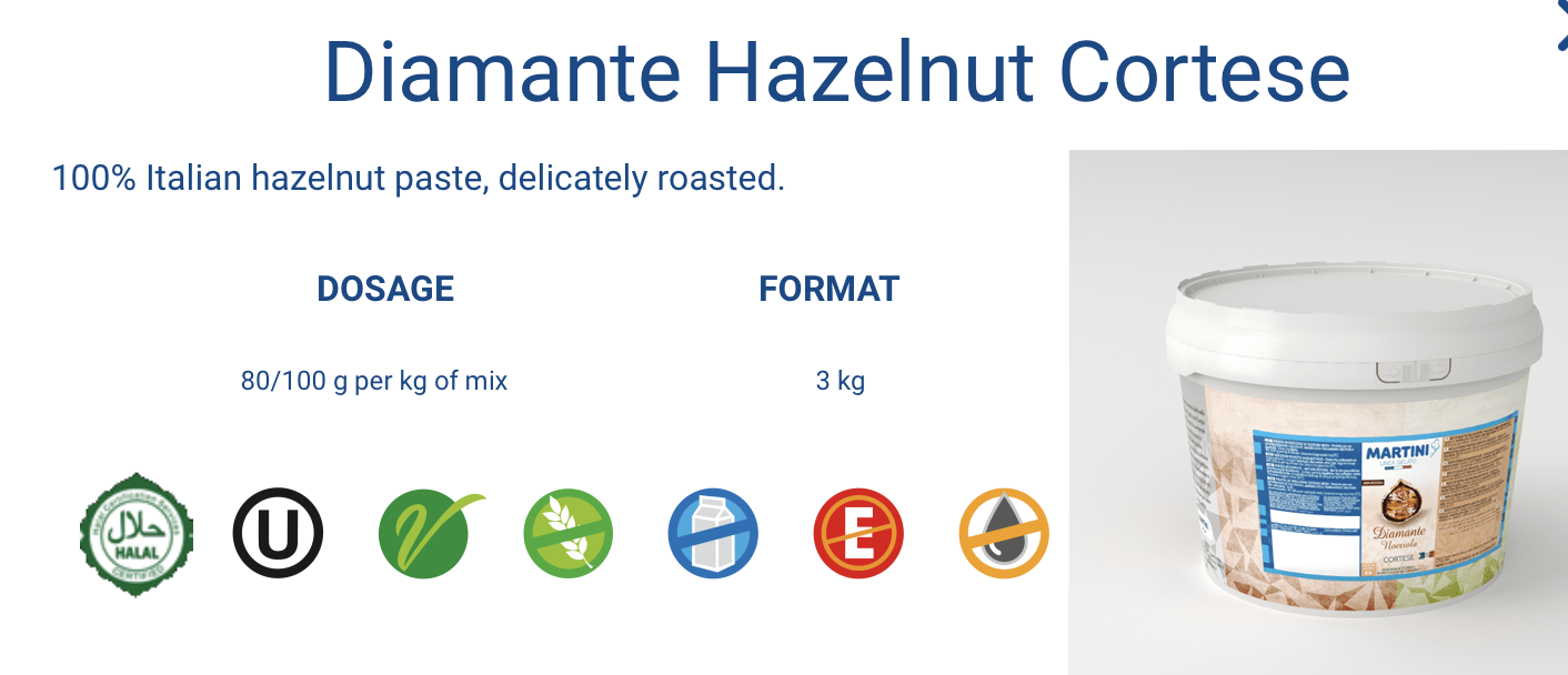 NOCCIOLA CORTESE MM - 3 kg pasta jemne pražený lieskový oriešok