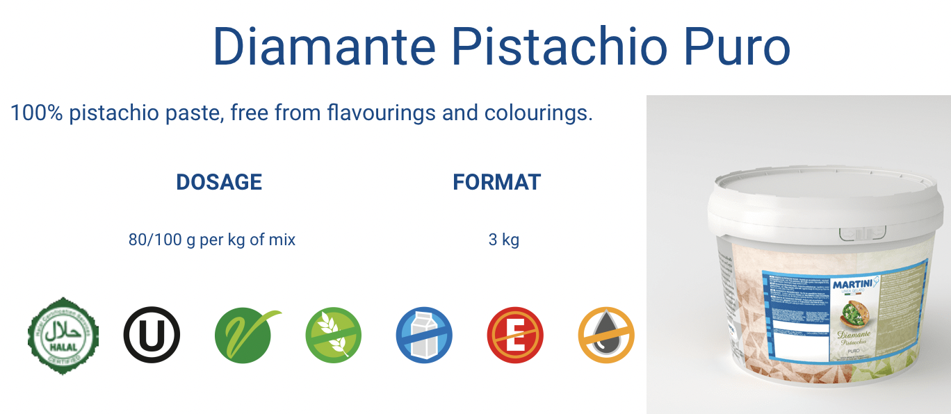 Pistacchio PURO MM 100% pistáciová pasta 3kg