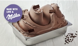MILKA Kit 3D - hotový základ na čokoládovú zmrzlinu s čokoládou Milka 6 x 1,6 kg, 3 x 500 g
