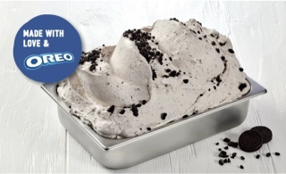 OREO Kit 3D - kompletná zmrzlinová zmes so sušienkami Oreo  6 x 1,75 kg, 6 x 400 g 