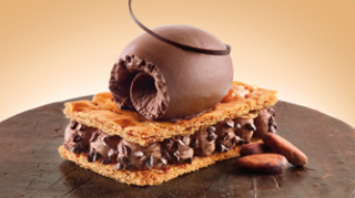 Crema NAPOLITANER GG / krém s kúskami čokoládovo - orieškových napolitánok 2,5 kg bal