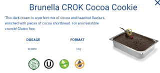 Brunella CROCK FROLINO Cacao MM - preter  čokoládové sušienky 5 kg